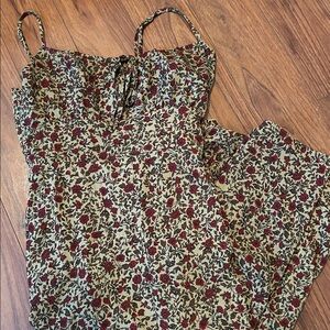 Floral fall maxi dress